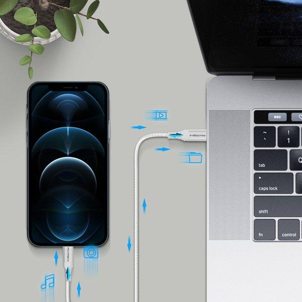 Akashi  Câble USB-C vers Lightning Akashi Blanc 