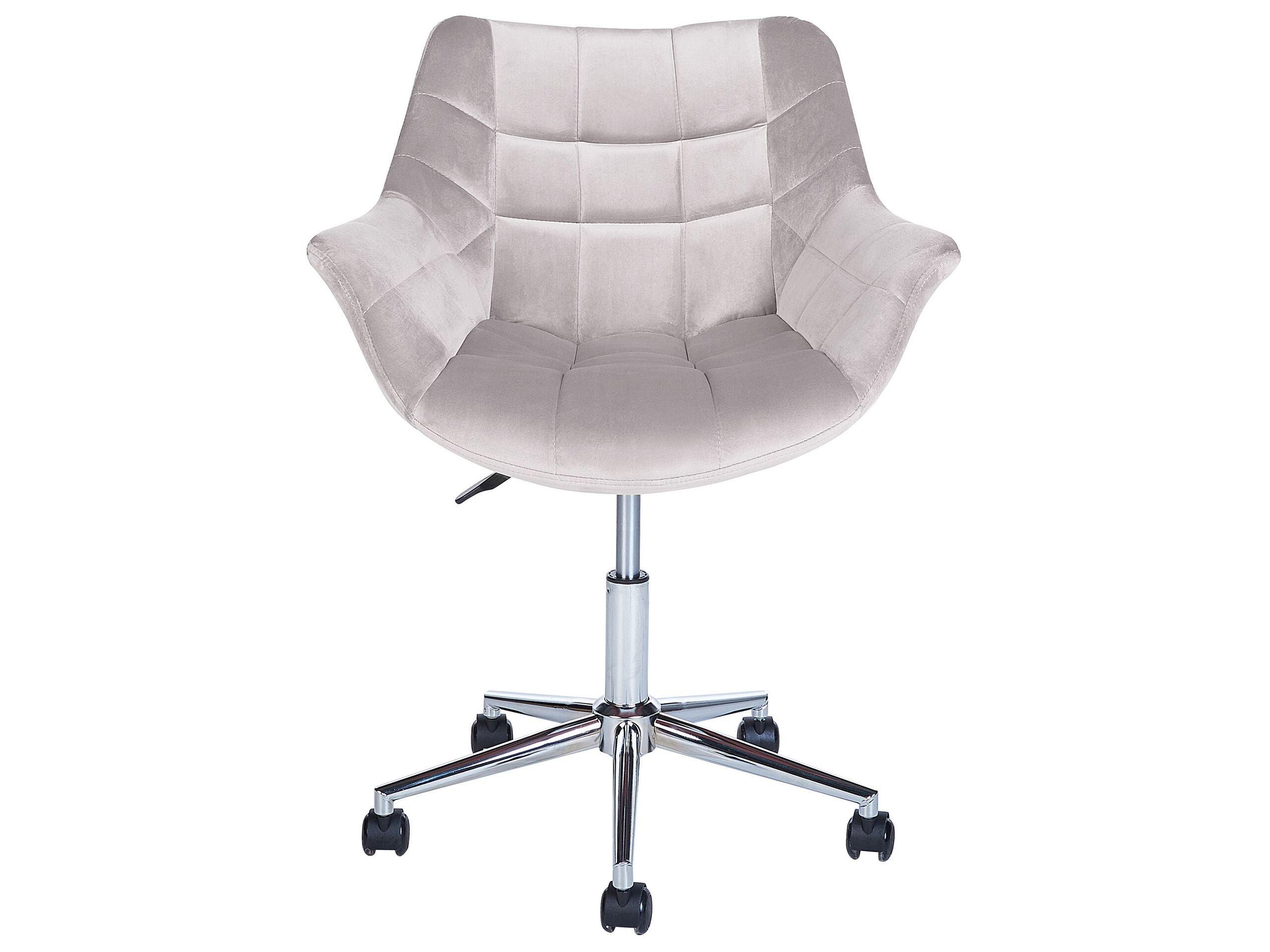 Beliani Chaise de bureau en Velours Moderne LABELLE  