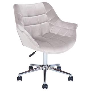Beliani Chaise de bureau en Velours Glamour LABELLE  