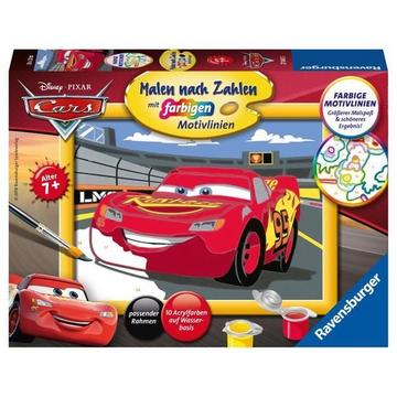 Ravensburger Malen nach Zahlen 27843 - Lightning McQueen – Kinder ab 7 Jahren