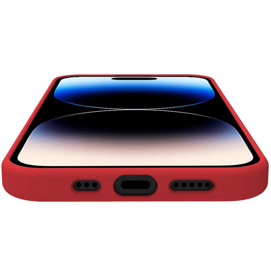 Celly  Custodia in gomma Cromo Soft per iPhone 15 Pro Rossa 