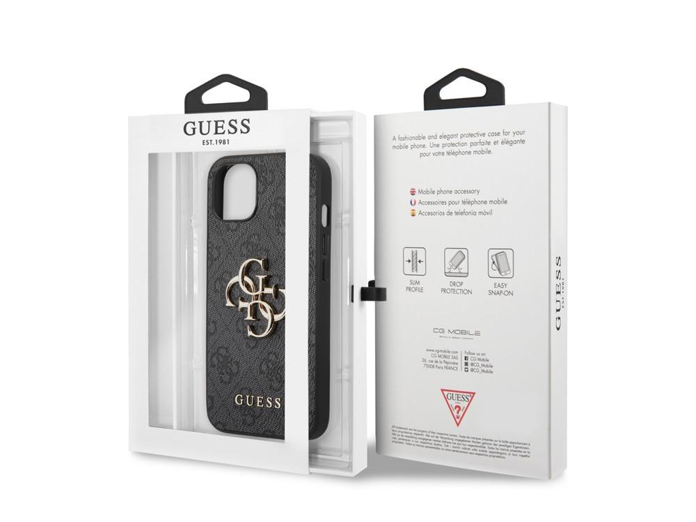 GUESS  Coque pour iPhone 13 Mini PU 4G Big 