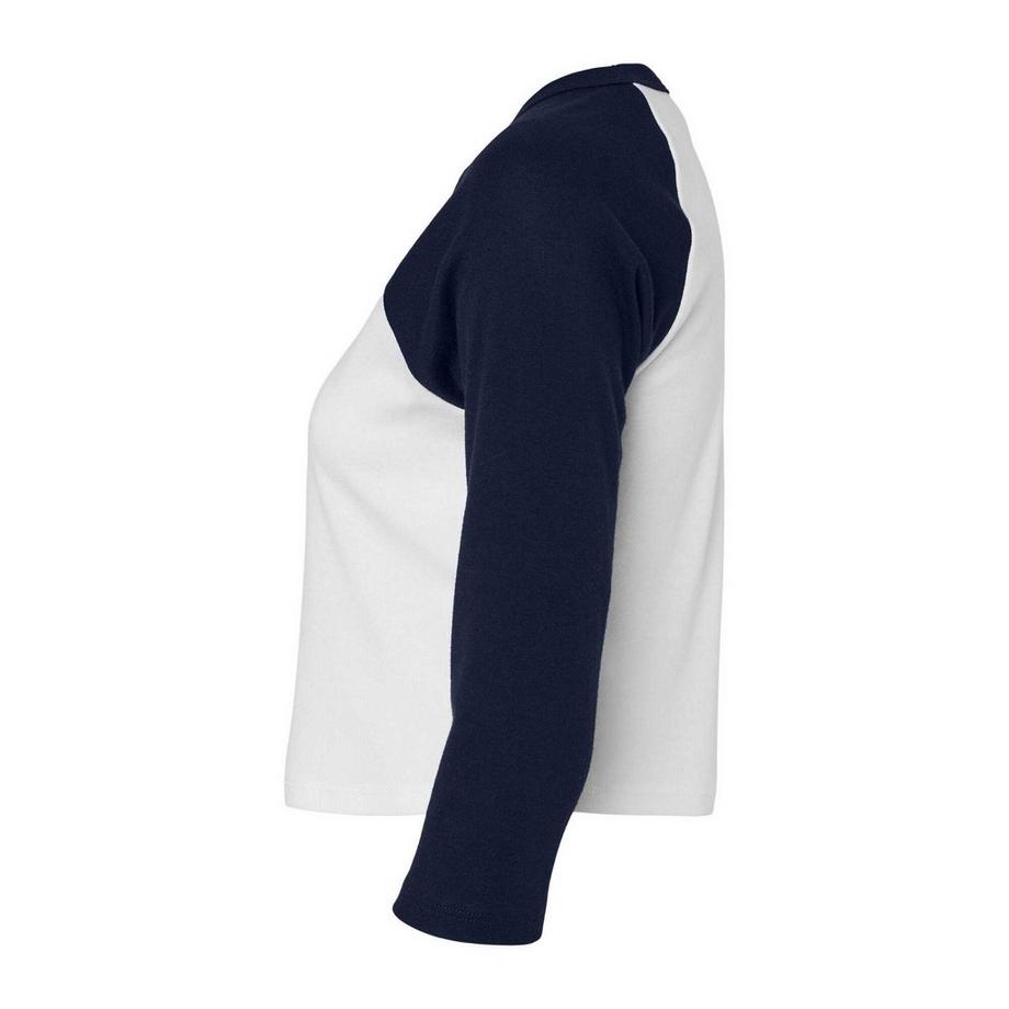 Bella + Canvas T-Shirt Maniche Raglan con Texture Microfibra  