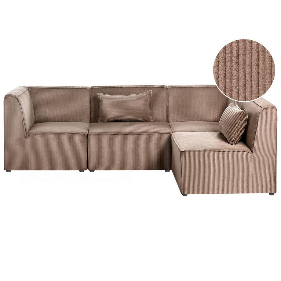 Linksseitiges Ecksofa aus Cord  LEMVIG