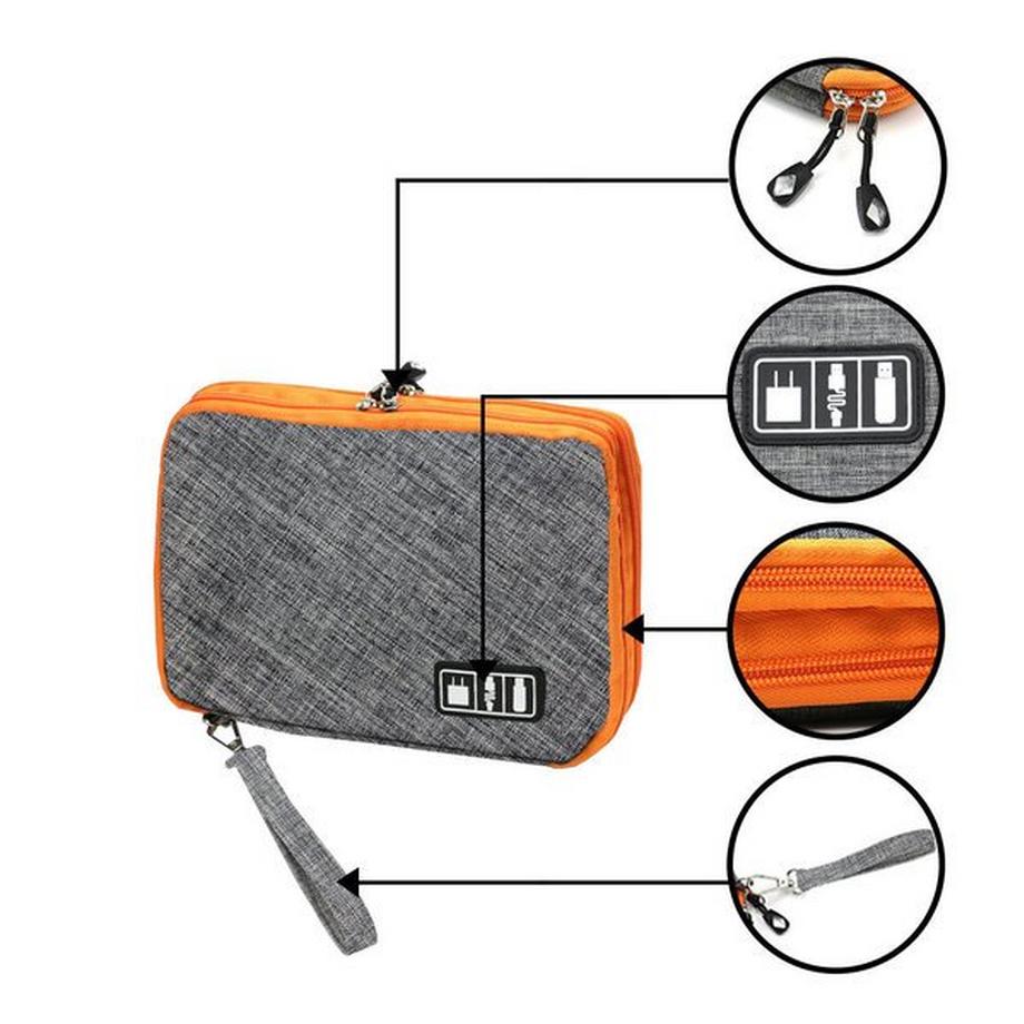 eStore  Sac pour le stockage des câbles et accessoires électroniques 