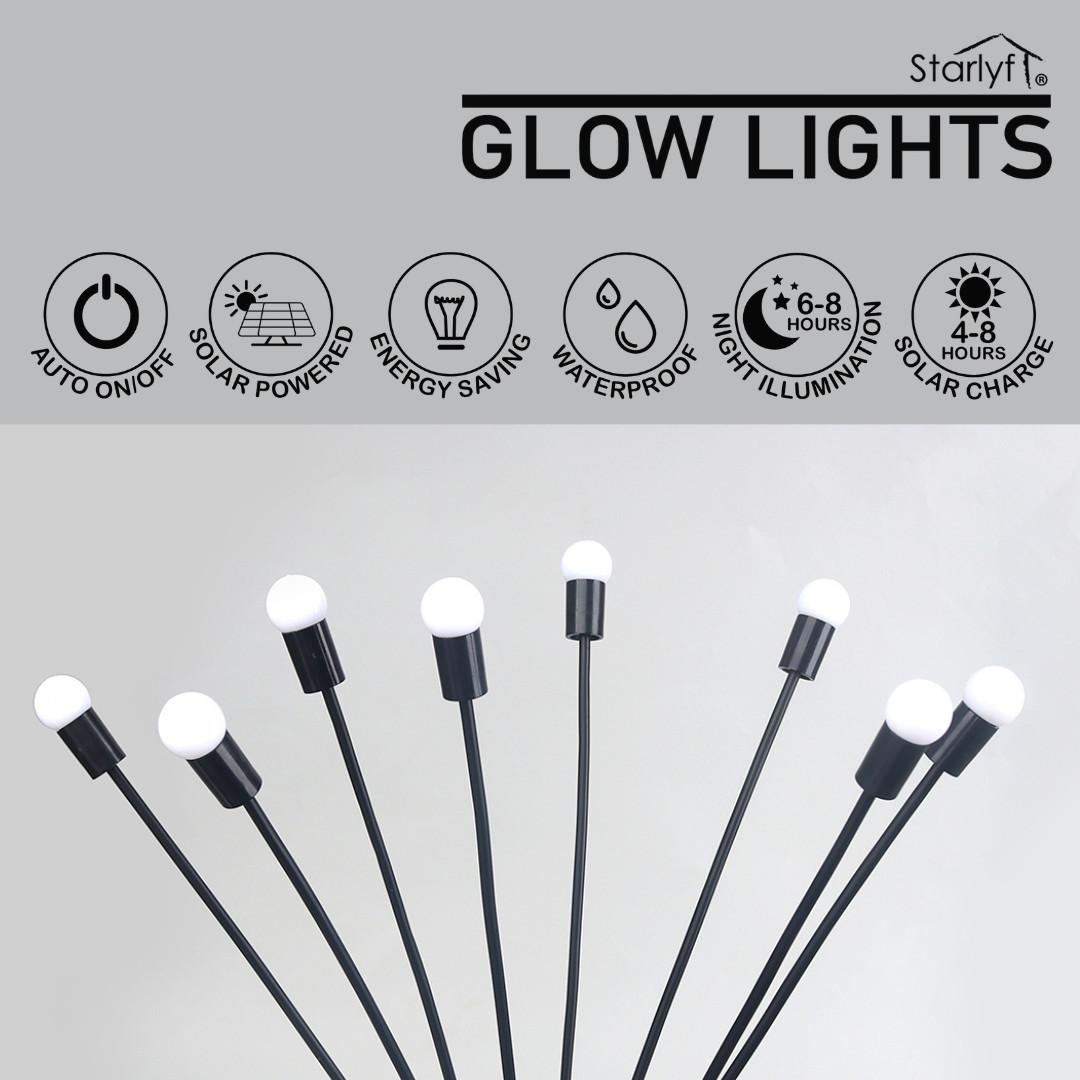 STARLYF Glow Lights - Illuminazione solare per giardino e balcone  