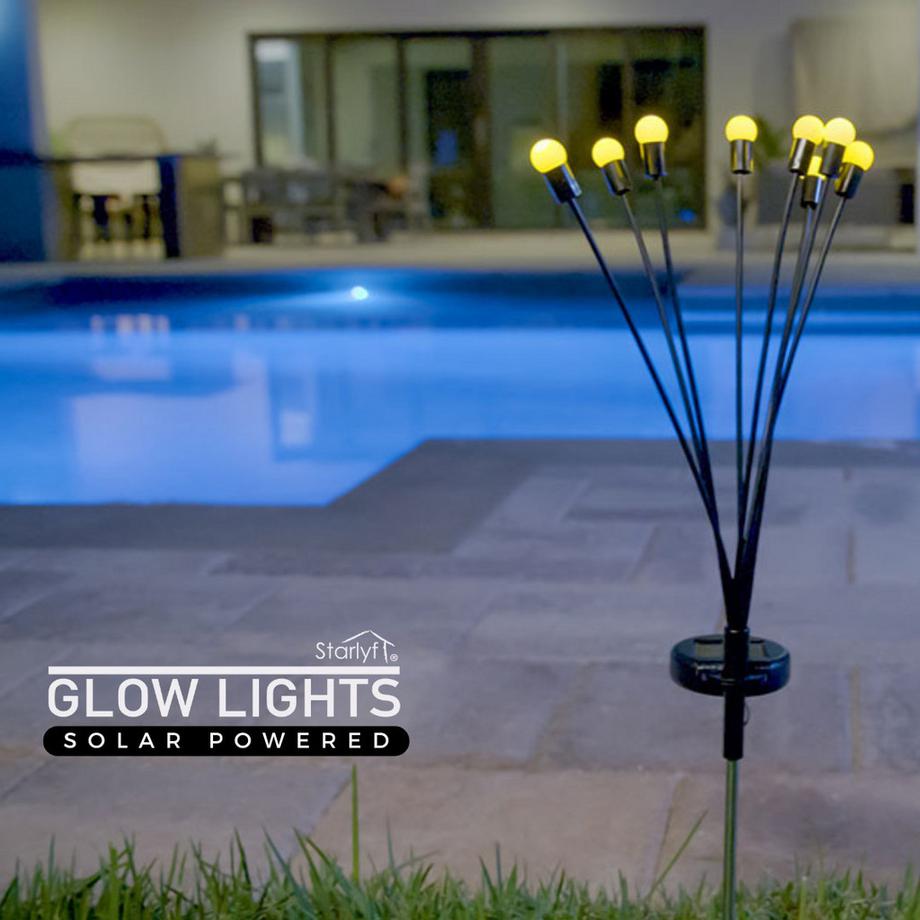 STARLYF Glow Lights - Éclairage solaire pour jardin et balcon  
