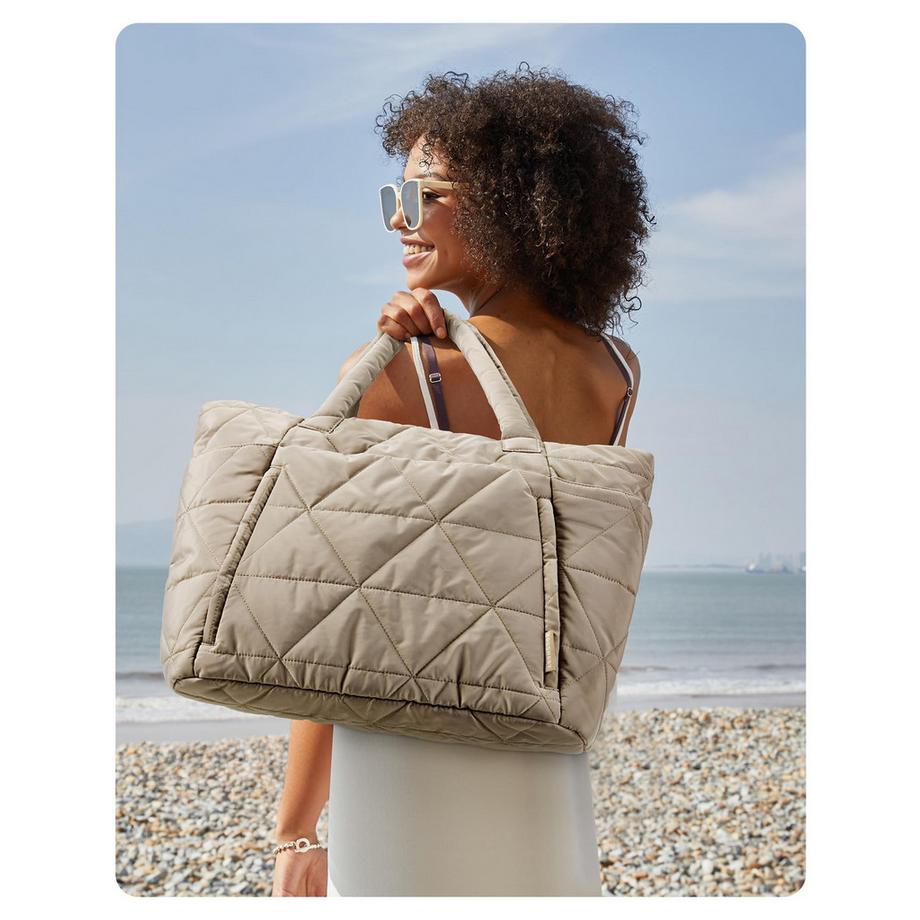 Only-bags.store Borsa Tote Puffer con Cerniera  