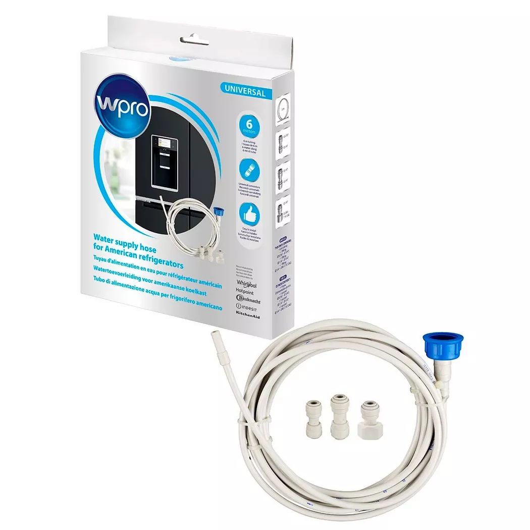 WPRO UKT002 Universal Water / Ice Supply Hose Kit for US Style Refrigerators