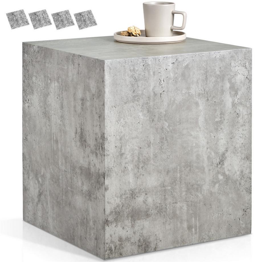 Couchtisch Lasley minimalistisches Design robustes MDF in Betonoptik