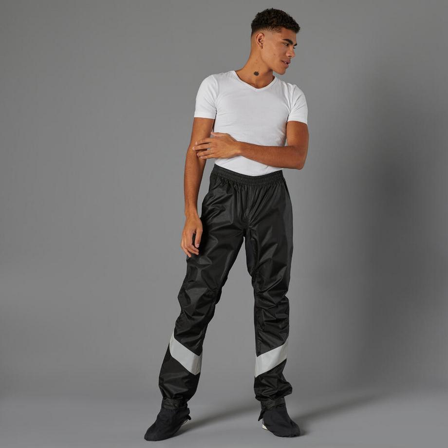 B’TWIN  Fahrrad-Regenhose City 540 Herren schwarz 