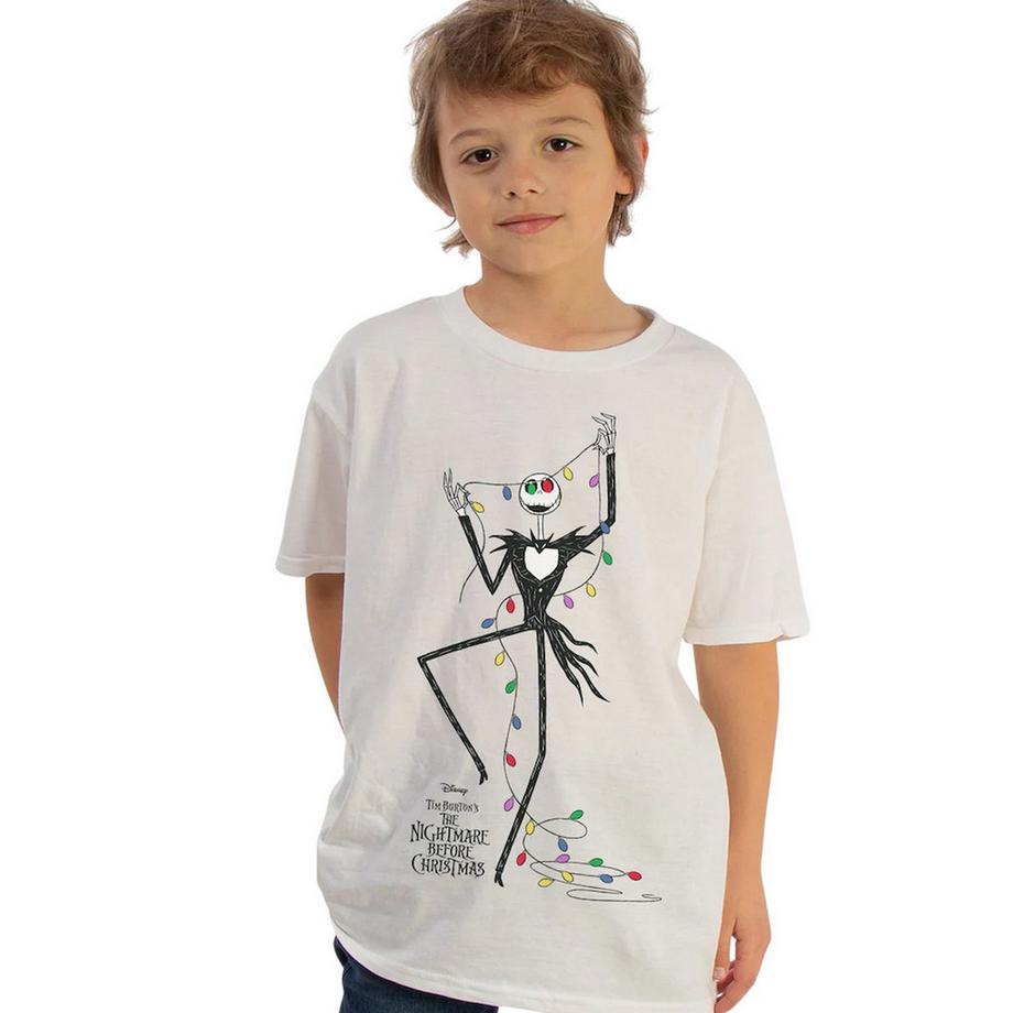 Nightmare Before Christmas  Maglietta Natale Lights (luci) Ragazze 