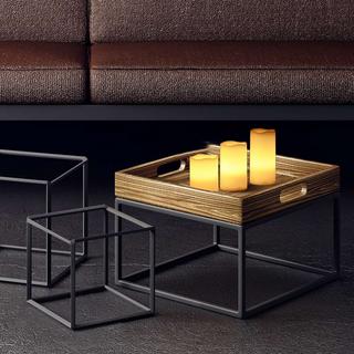 B2X Lot de 3 blocs lumineux LED en cire  