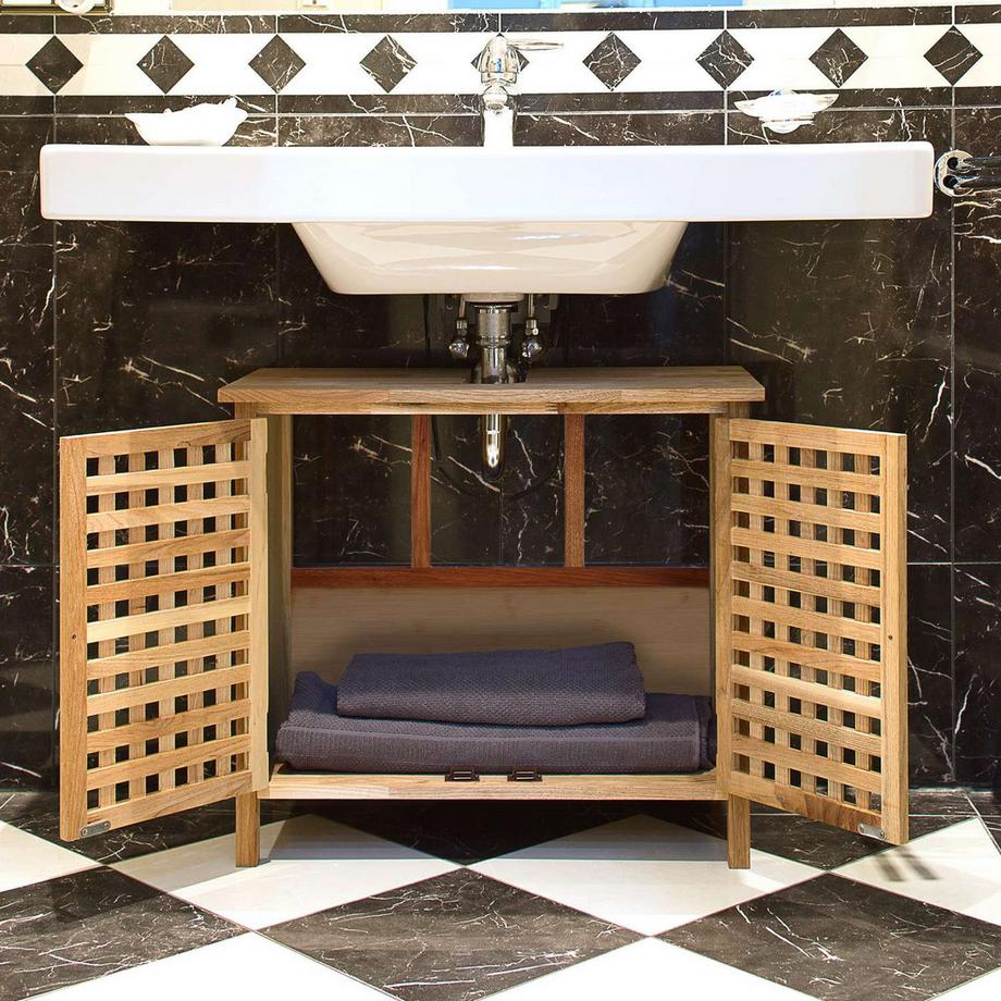 B2X Waschbeckenschrank aus Bambus  