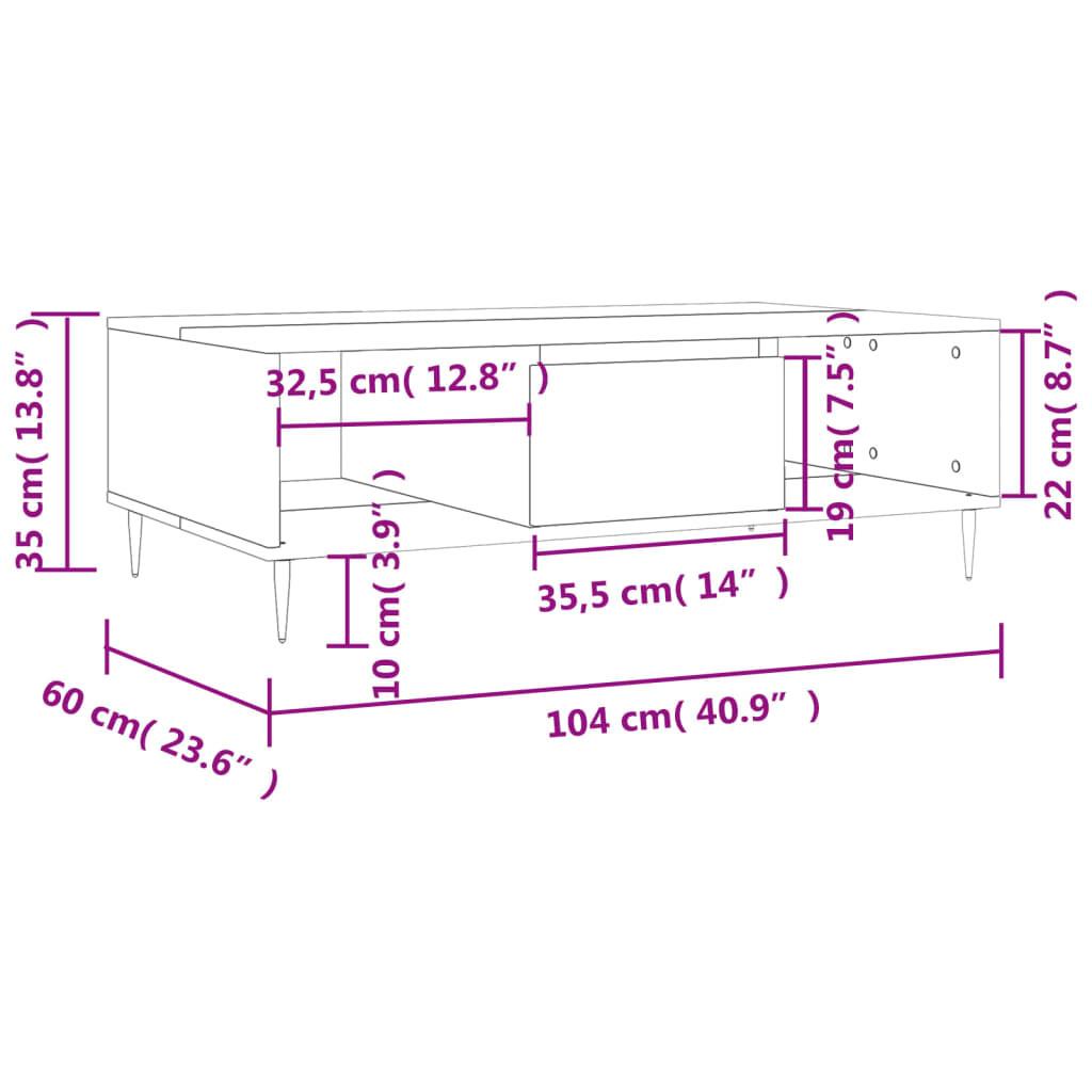 VidaXL Couchtisch holzwerkstoff  