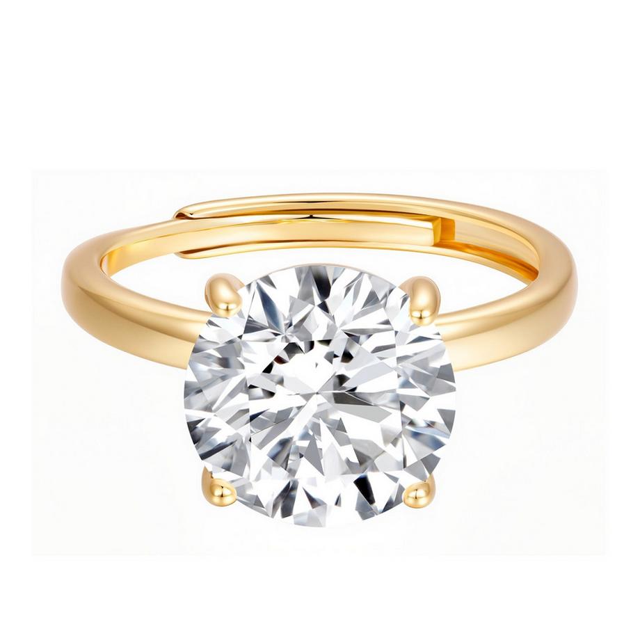 Lulu & Jane  Bague Laiton Zircon 