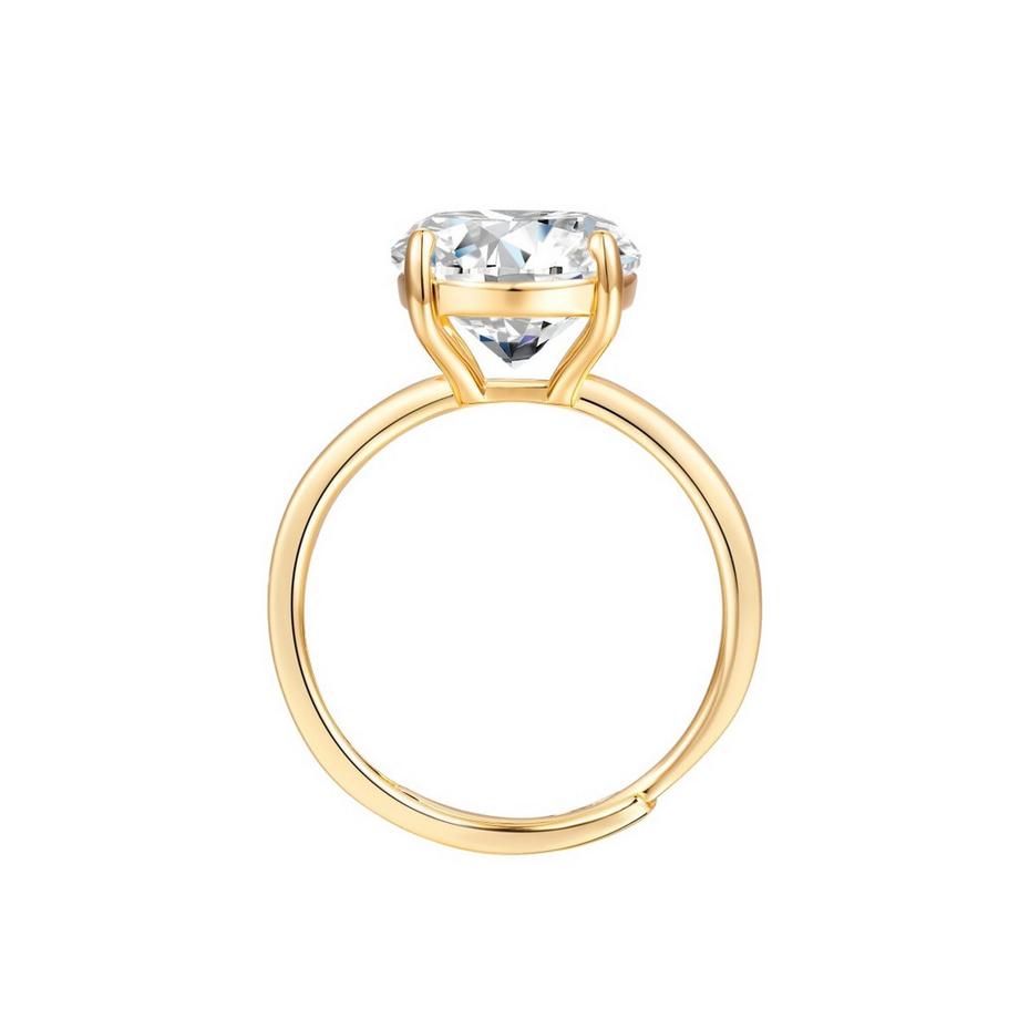 Lulu & Jane  Bague Laiton Zircon 