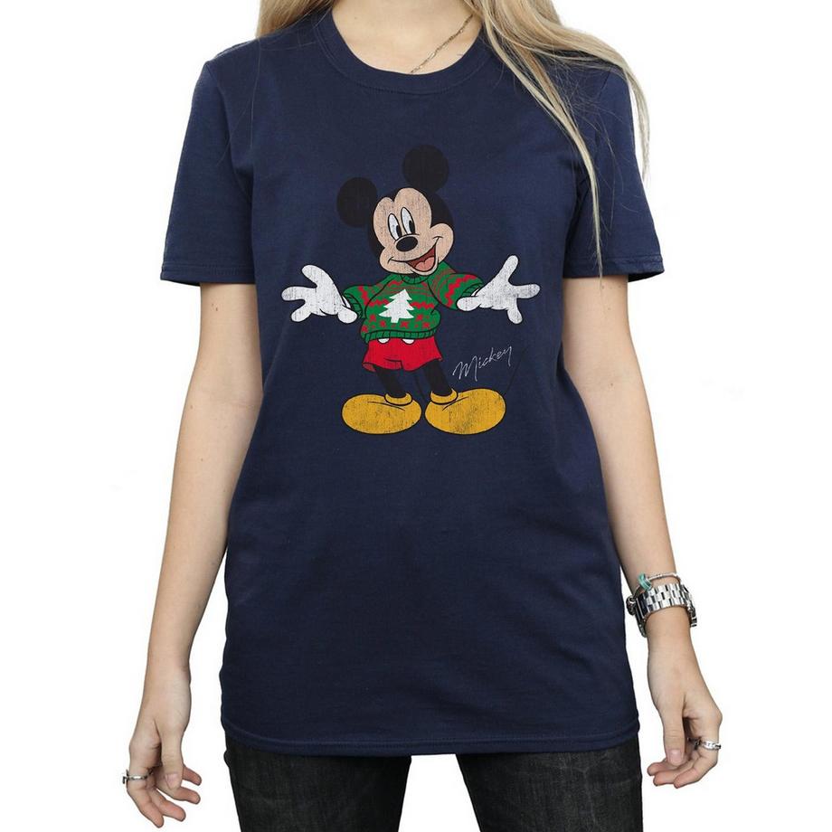 Disney Mickey Mouse T-Shirt Graphique Noël  