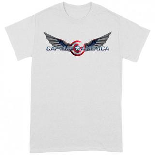 CAPTAIN AMERICA Logo T-Shirt Manches Courtes  