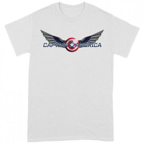 CAPTAIN AMERICA Logo T-Shirt Manches Courtes  