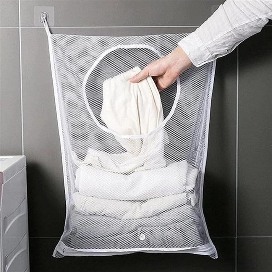 Northio  Wäschekorb  Aufbewahrungstasche aus Mesh 