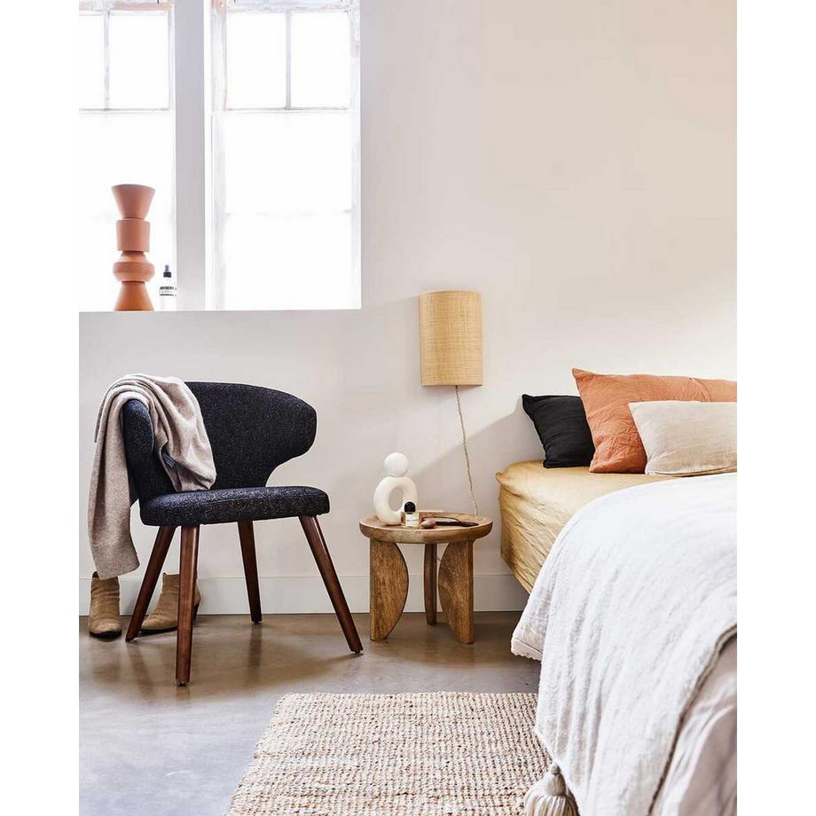 mutoni Tavolino High Heels in legno di mango naturale (set di 2)  