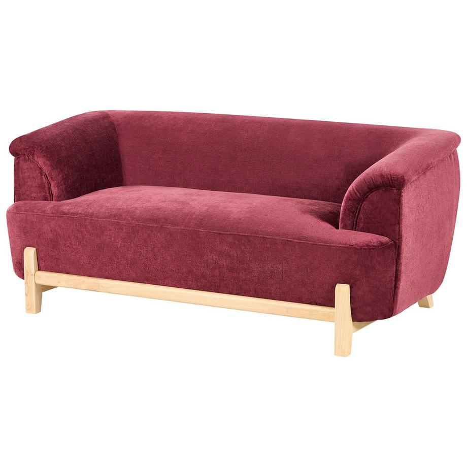 Beliani Canapé 2 places en Tissu chenille Rétro ALNOR  