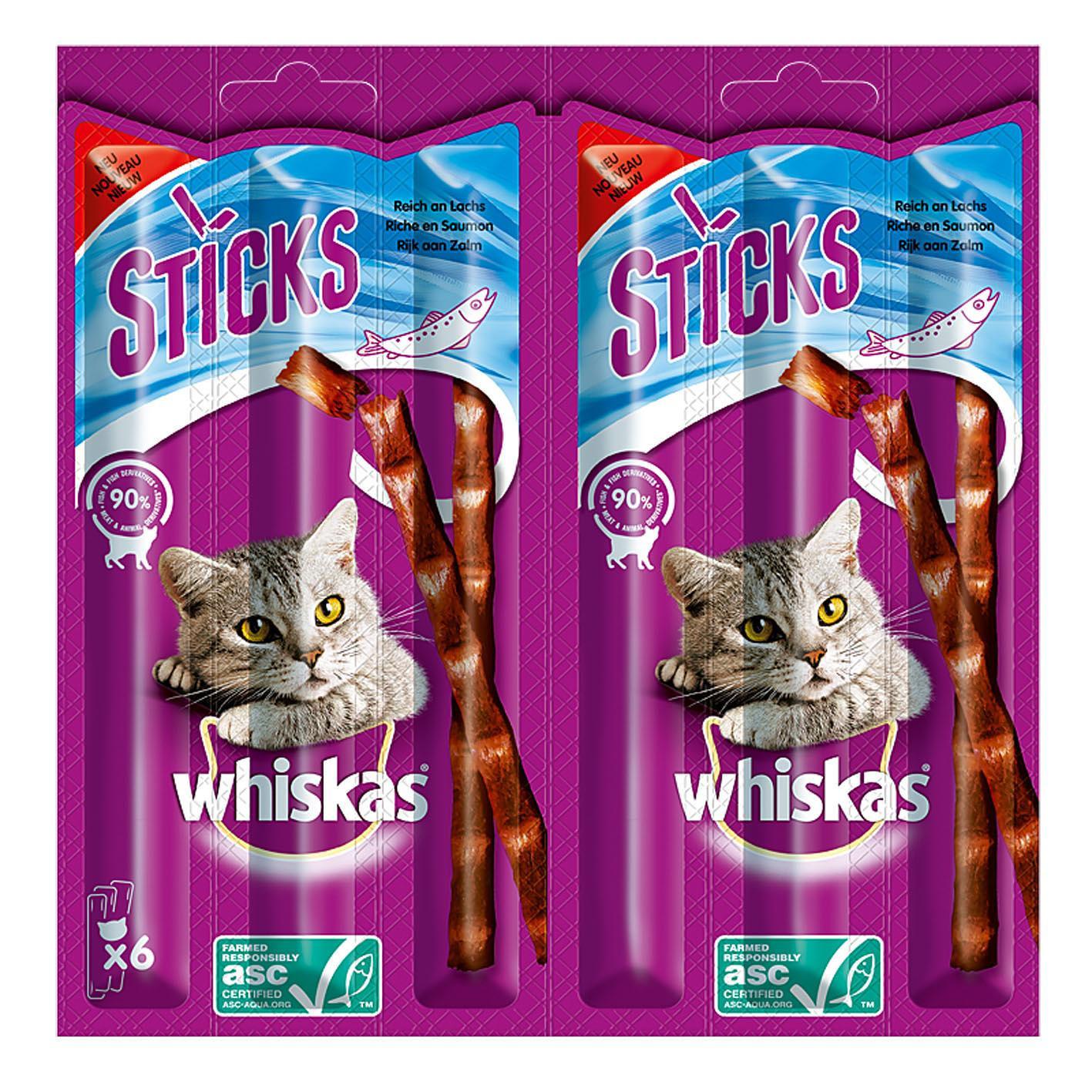 whiskas  Sticks Lachs  -  Multipack 