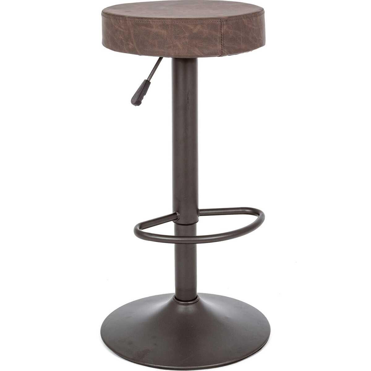 mutoni Tabouret de bar Piper brun vintage  