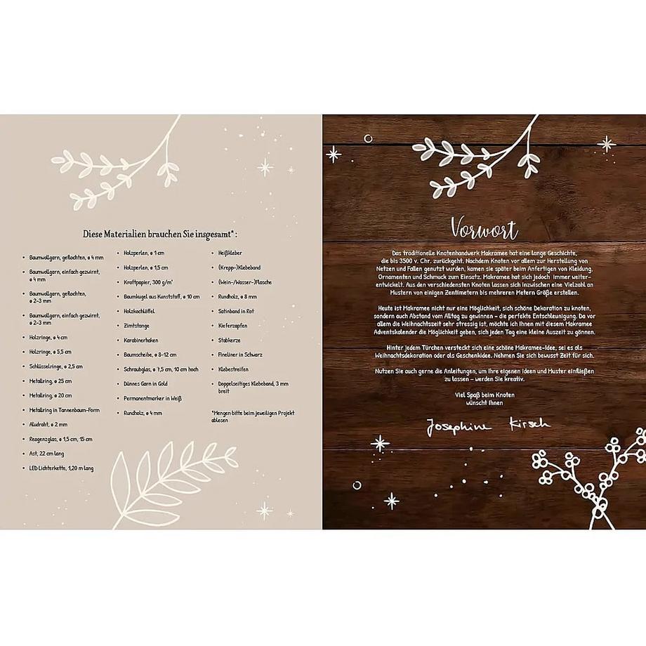 Frechverlag Calendrier de l'Avent en macramé  