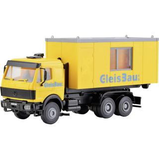 Kibri  H0 Mercedes Benz LP Wechsellader mit Gleisbau-Container 