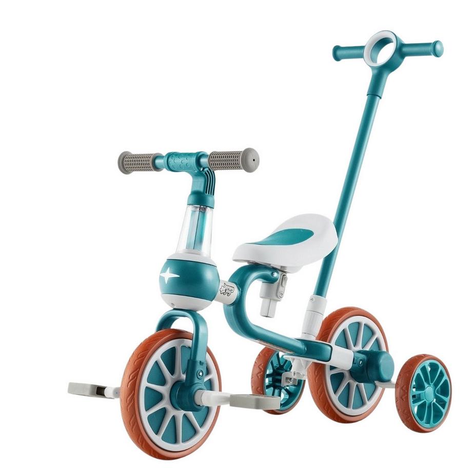 4-in-1-Kinderdreirad mit Elterngriff