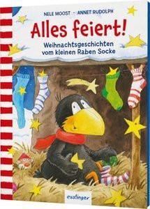 Der kleine Rabe Socke: Alles feiert! Moost, Nele; Rudolph, Annet (Illustrationen) Gebundene Ausgabe 