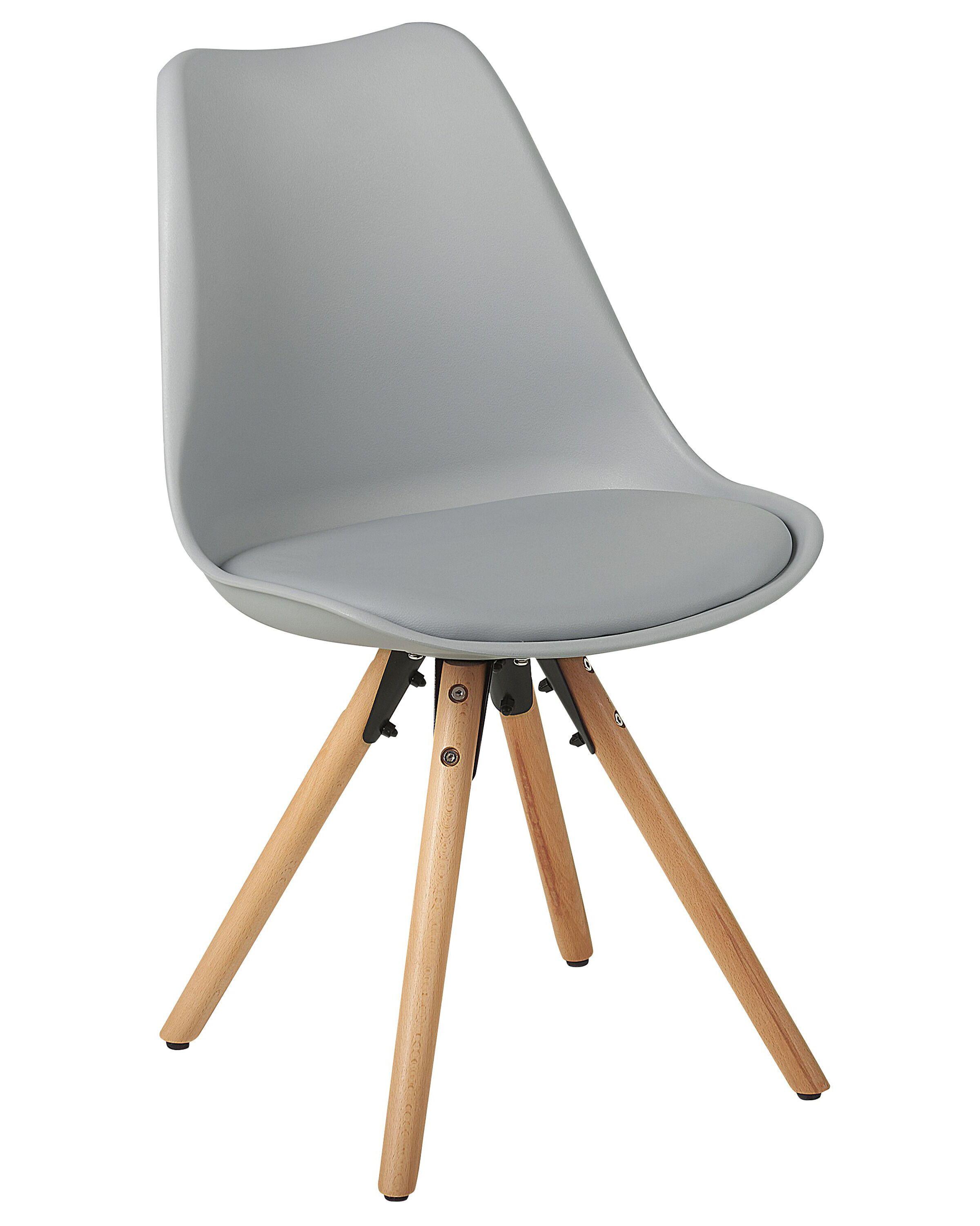 Beliani Chaise de salle à manger en Matière synthétique Scandinave DAKOTA  