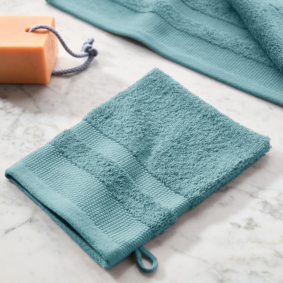 La Redoute Intérieurs 4er-Pack Waschhandschuhe KHEOPS aus gekämmter Baumwolle 600g/m2  