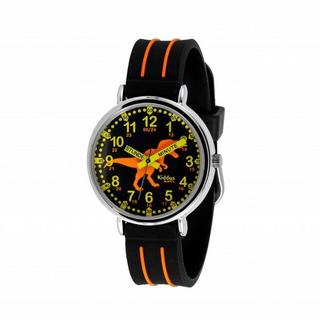 Kiddus  Time Teacher T-Rex Black&Orange (Deutsch)  Kinderuhr 
