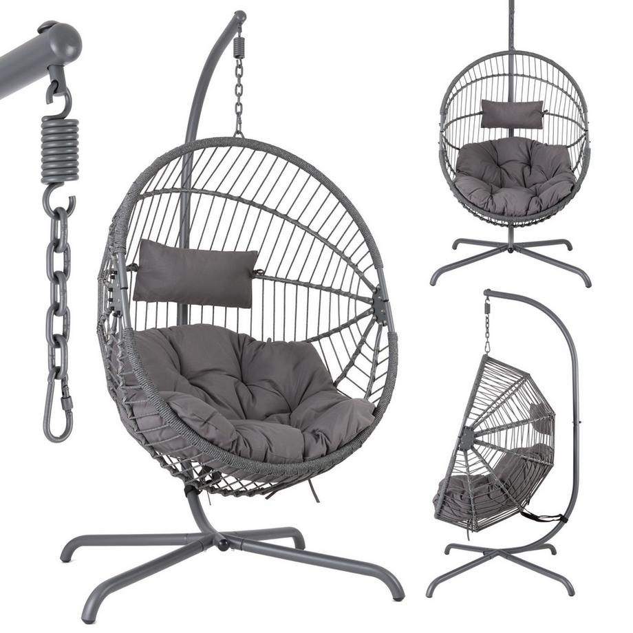 Hängesessel mit Gestell Sessel höhenverstellbar