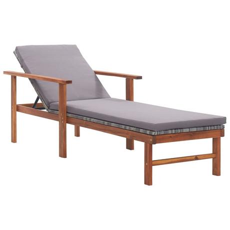 VidaXL Chaise longue rotin synthétique  