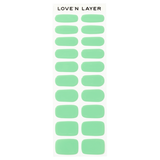 Lovenlayer  Autocollants pour ongles Solid Prasiolit Green 