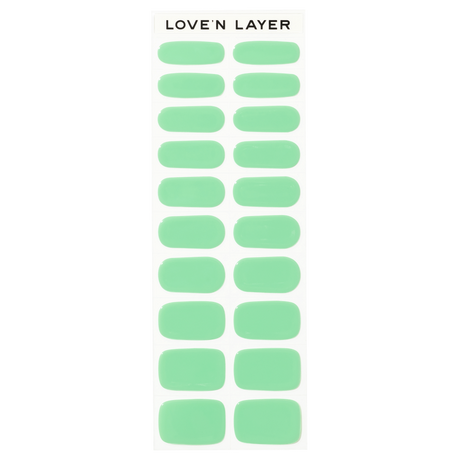 Lovenlayer  Autocollants pour ongles Solid Prasiolit Green 