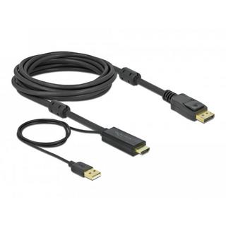 DeLock  DeLOCK HDMI zu DisplayPort Kabel 4K 30 Hz 5 m 