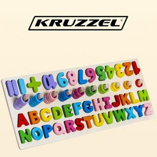 Gameloot  Holzpuzzle - Buchstaben und Zahlen 