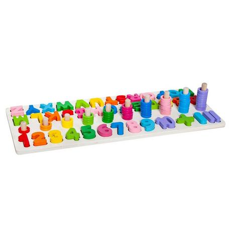 Gameloot  Puzzle en bois - lettres et chiffres 