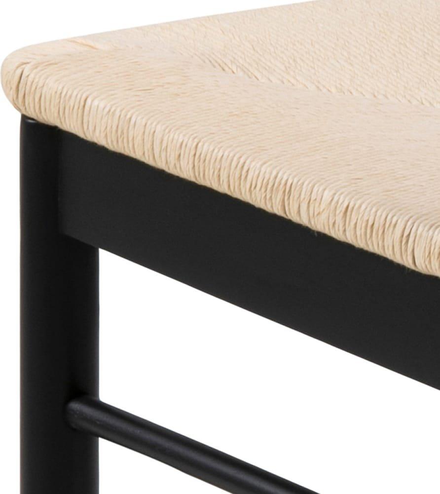 mutoni Chaise de salle à manger Bellatrix beige noir (1 pièce)  