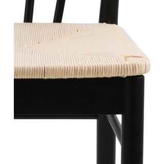 mutoni Chaise de salle à manger Bellatrix beige noir (1 pièce)  