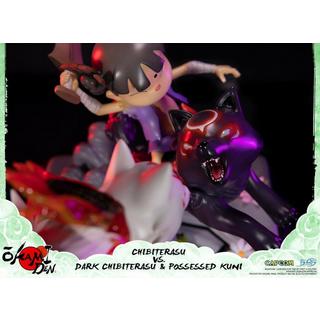 F4F  Statue de collection - Okami - Chibiterasu vs Dark Chibiterasu & Possessed Kuni 