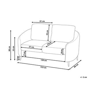 Beliani 2 Sitzer Sofa aus Bouclé Klassisch TROSA  