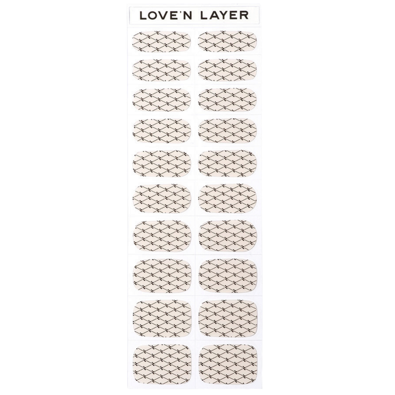 Lovenlayer  Autocollants pour ongles LNL Lace Black 