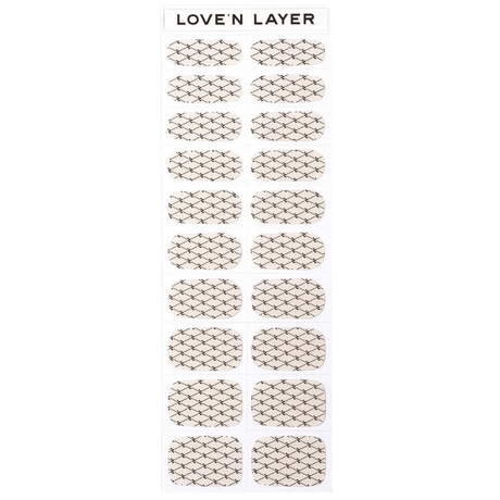 Lovenlayer  Autocollants pour ongles LNL Lace Black 