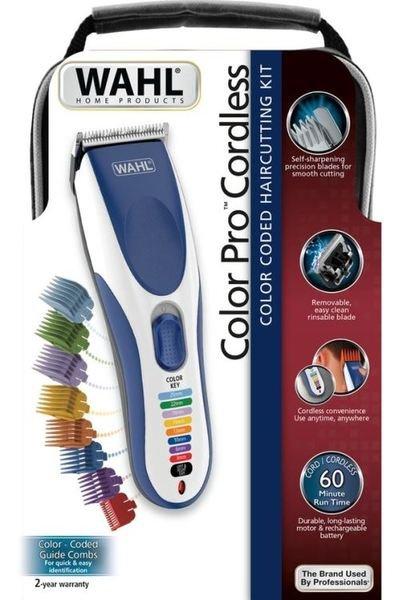 Wahl  Wahl Color Pro Akku-Haarschneidemaschine 9649-016 Blau und Weiß 